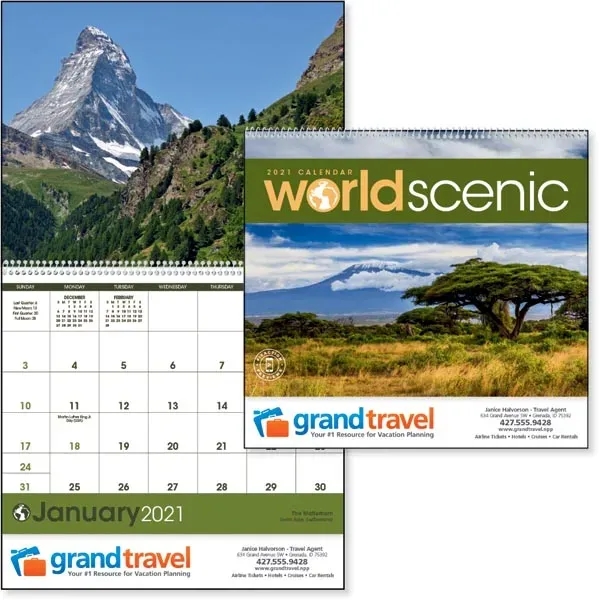 World Scenic 2022 Calendar - Image 1