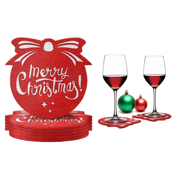 Holiday Decorations Wine Coffee Tea Cup's Coasters for Home