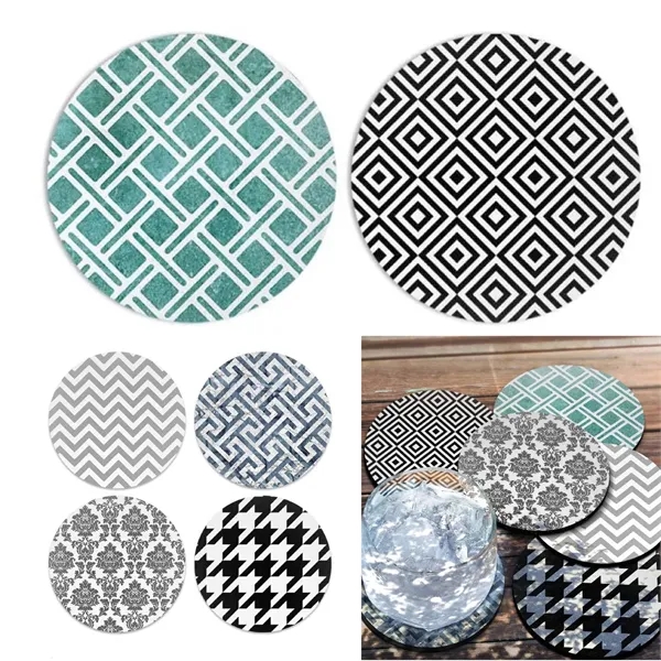 Customize Absorbent Full Color Tableware Felt Coasters