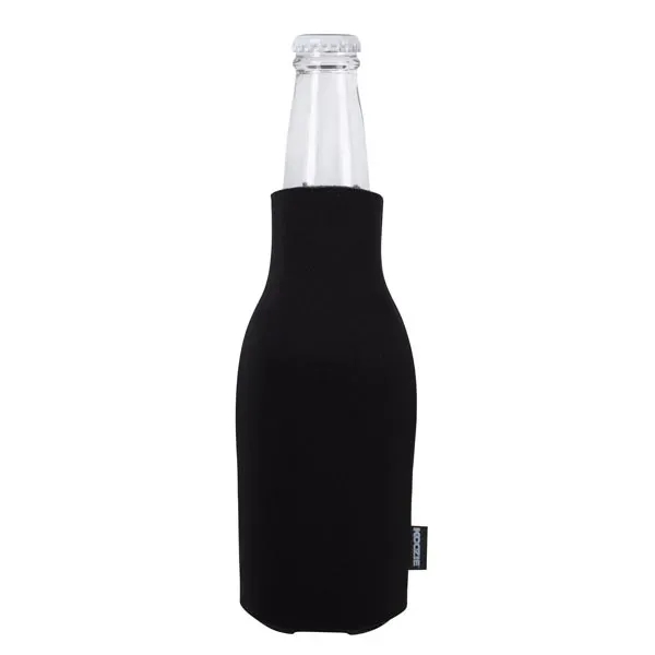 Zip-Up Bottle Koozie®Kooler with Opener - Image 4