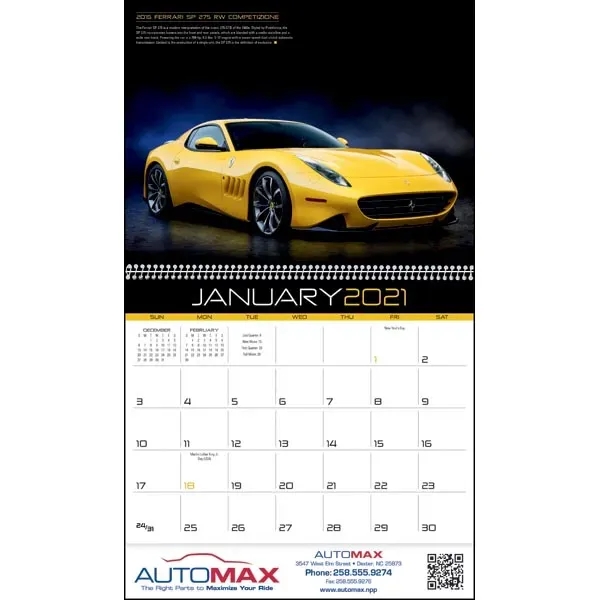 Exotic Cars 2022 Calendar - Image 16