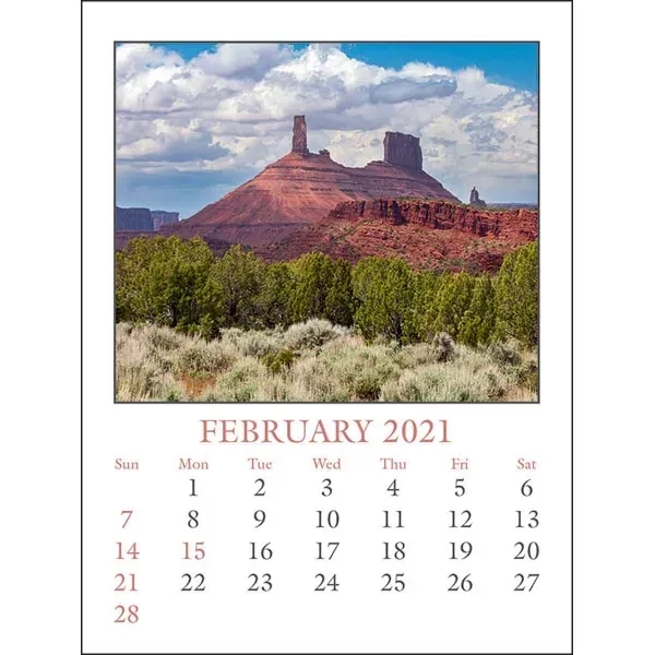 Scenic Full Color Stick Up Grid 2022 Calendar - Image 3