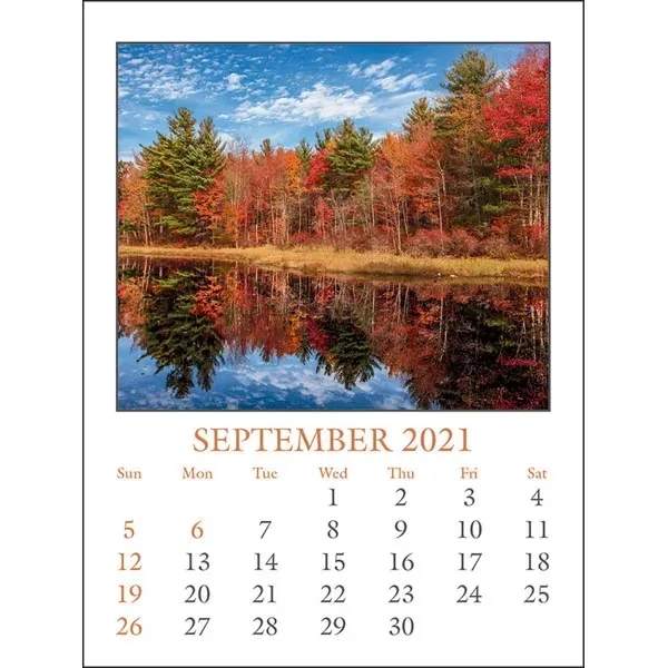 Scenic Full Color Stick Up Grid 2022 Calendar - Image 10