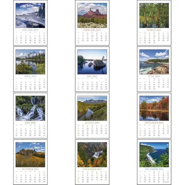 Scenic Full Color Stick Up Grid 2022 Calendar - Image 15