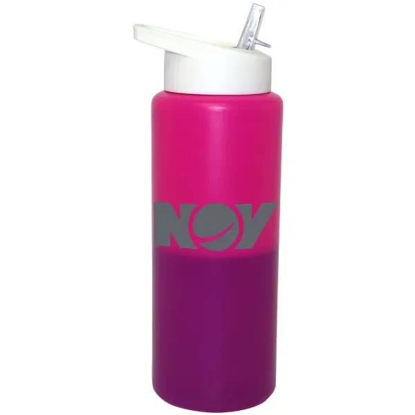 32 oz. Mood Sports Bottle with Straw Cap Lid - Image 7