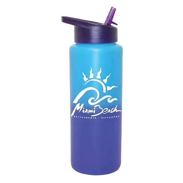 32 oz. Mood Sports Bottle with Straw Cap Lid - Image 9