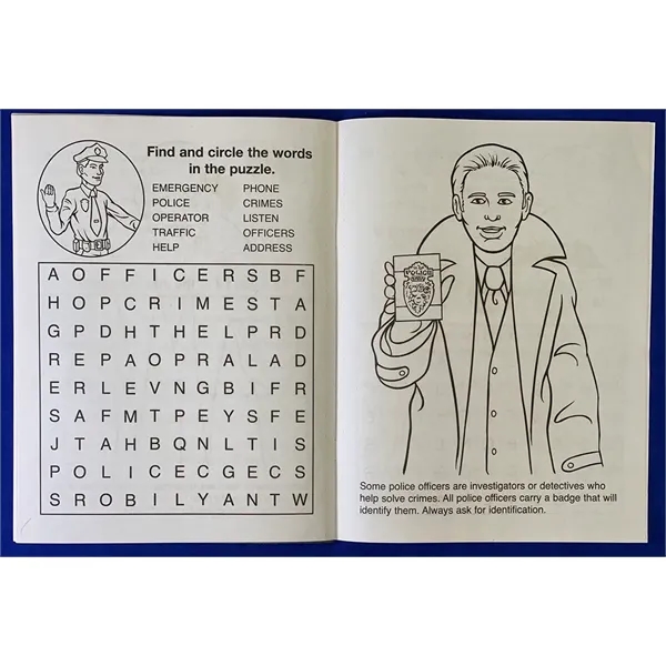 Police Officers Care Coloring and Activity Book - Image 2