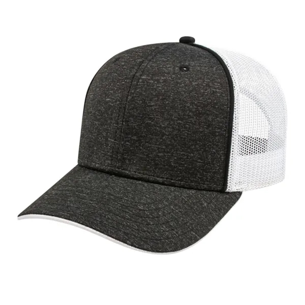 Poly/Spandex Blend with Piping & Trucker Mesh Cap - Image 2