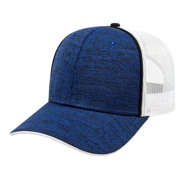 Poly/Spandex Blend with Piping & Trucker Mesh Cap - Image 3
