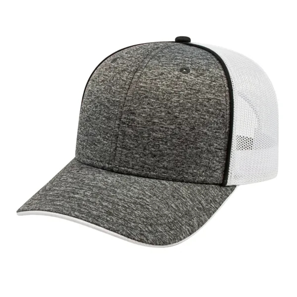 Poly/Spandex Blend with Piping & Trucker Mesh Cap - Image 4