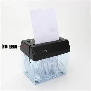 Mini Desktop Auto Paper Shredder Letter Opener    