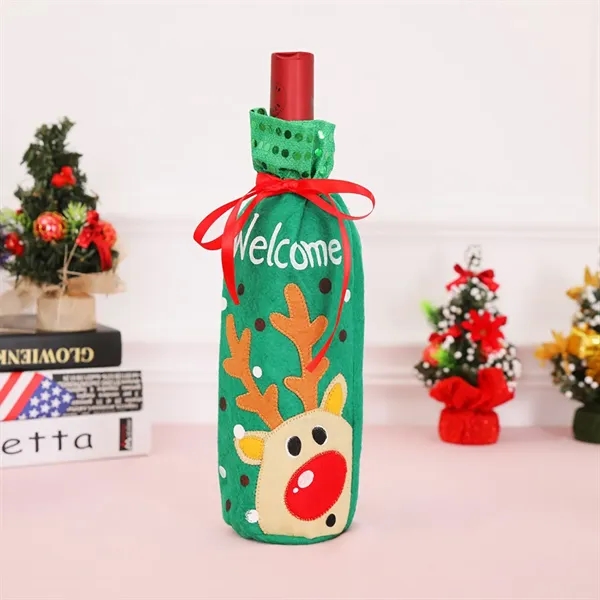 Christmas Wine Bottle Cover     - Image 3