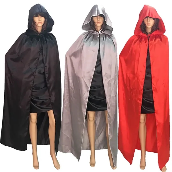 Adult Halloween Cape with cap     - Image 1