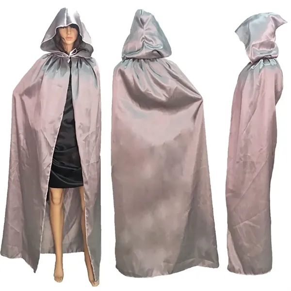 Adult Halloween Cape with cap     - Image 2