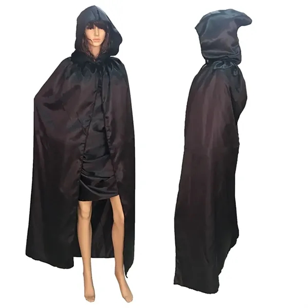 Adult Halloween Cape with cap     - Image 3