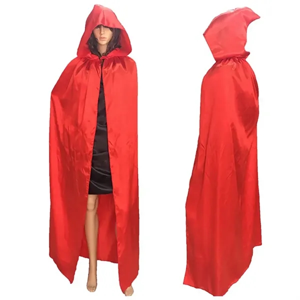 Adult Halloween Cape with cap     - Image 4