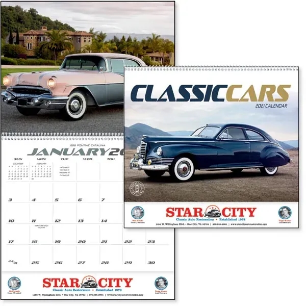 Classic Cars 2022 Calendar - Image 1