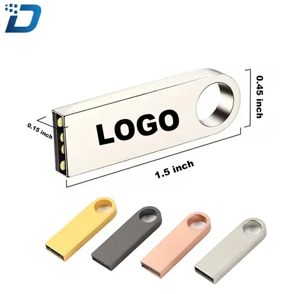 16GB Metal U Disk USB 2.0 Flash Drive - Image 1