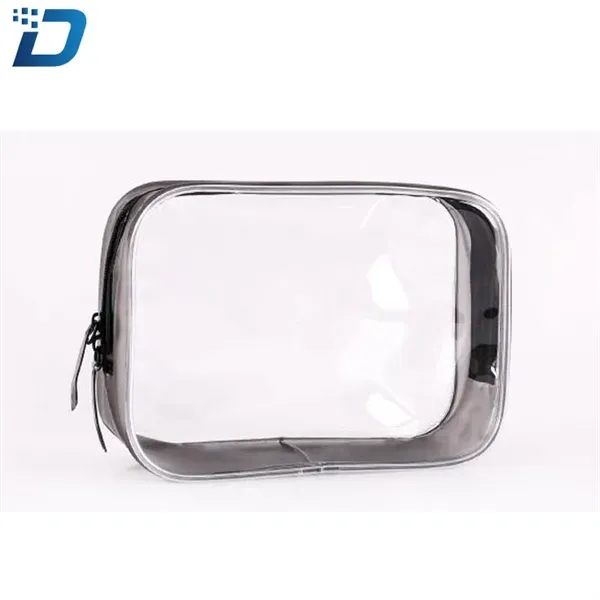Clear Travel Cosmetic Bag - Image 3
