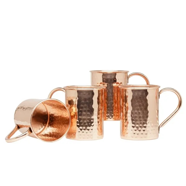 Classic Style Moscow Mule Mugs with Copper Handle - Image 3