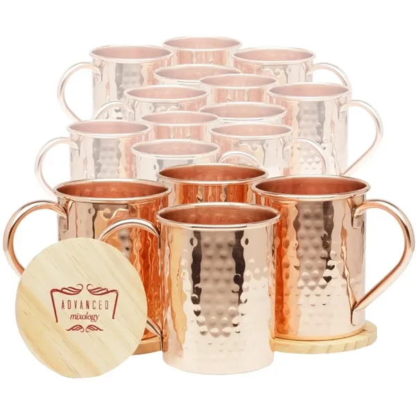 Classic Style Moscow Mule Mugs with Copper Handle - Image 4