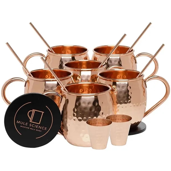 Barrel Style Moscow Mule Mug with Copper Handle  - Image 4