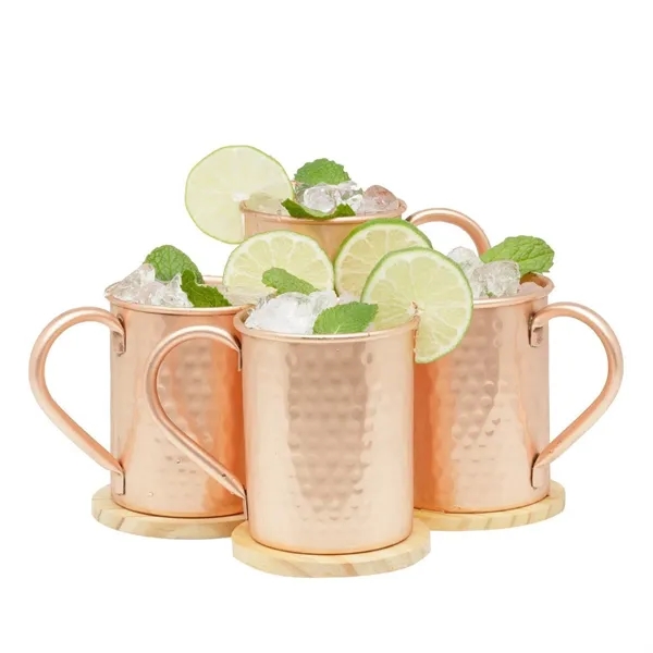 Classic Style Moscow Mule Mugs with Copper Handle - Image 6
