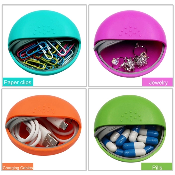 Decorative Pill Box Coin Case for Purse Or Pocket - Image 2
