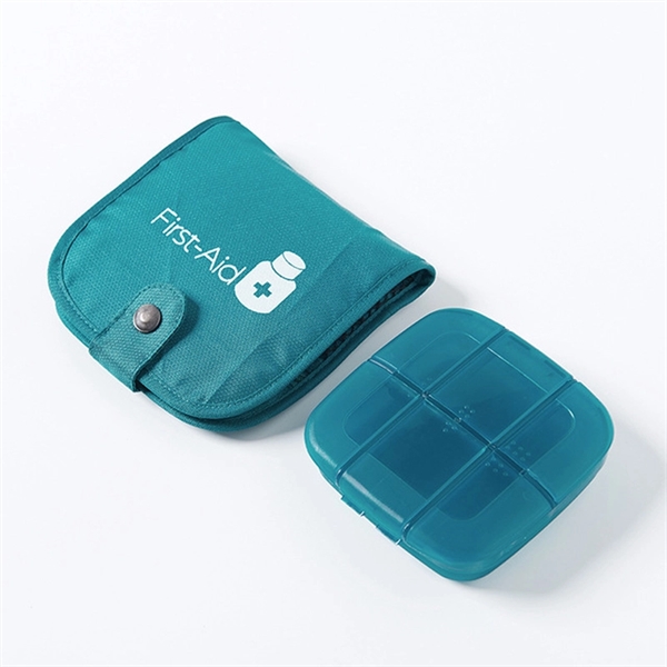 Pill Box Travel Case With Holder - Image 2