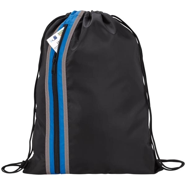 Vertical Zippered Drawstring Backpack - Image 11