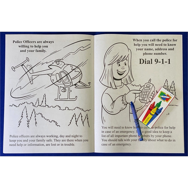 A Visit to the Police Station Coloring Book Fun Pack - Image 4