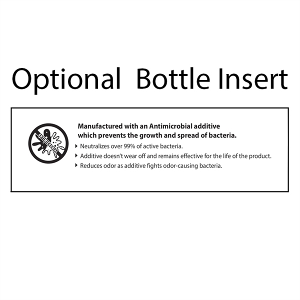24 Oz. Antimicrobial Cycle Bottle with Push 'n Pull Cap, Ful - Image 3