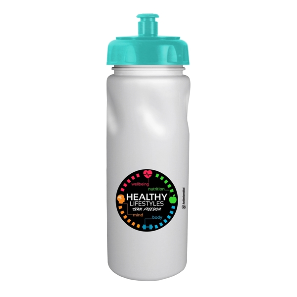 24 Oz. Antimicrobial Cycle Bottle with Push 'n Pull Cap, Ful - Image 7