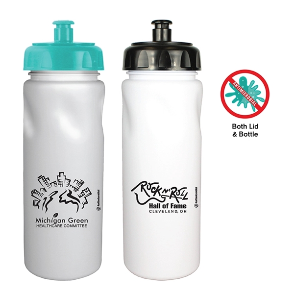 24 Oz. Antimicrobial Cycle Bottle with Push 'n Pull Cap - Image 1