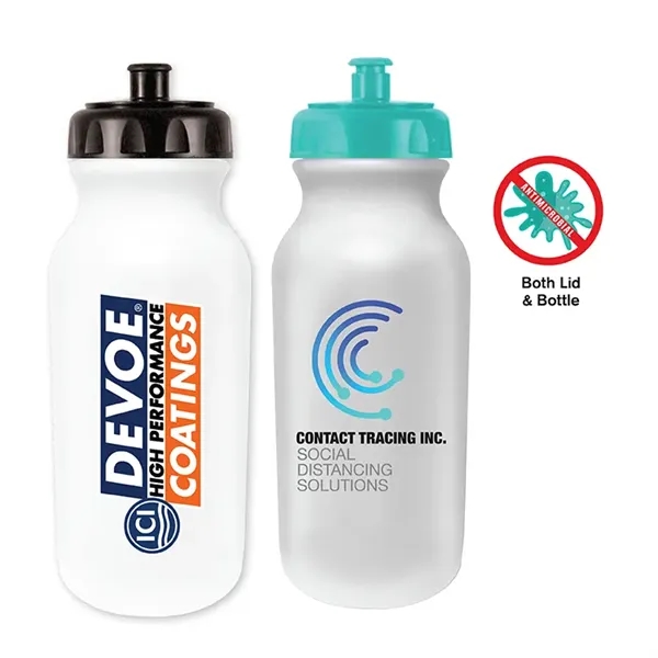 20 oz. Antimicrobial Value Cycle Bottle, Full Color Digital - Image 1