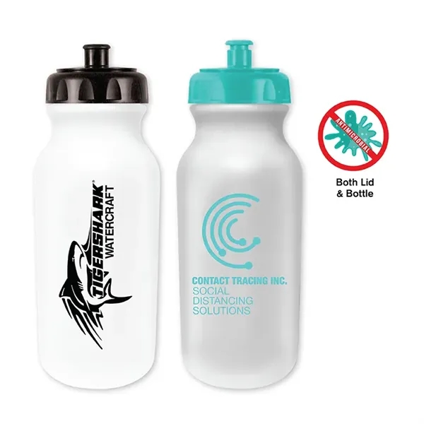 20 oz. Antimicrobial Value Cycle Bottle with Push 'n Pull Ca - Image 1
