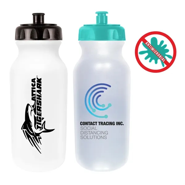 20 oz. Antimicrobial Value Cycle Bottle with Push 'n Pull Ca - Image 10
