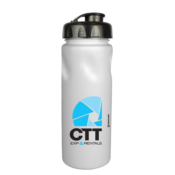 24 Oz. Antimicrobial Cycle Bottle with Flip Top Cap, Full Co - Image 8