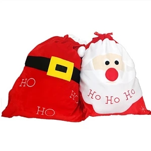 Santa Christmas Candy Bag    