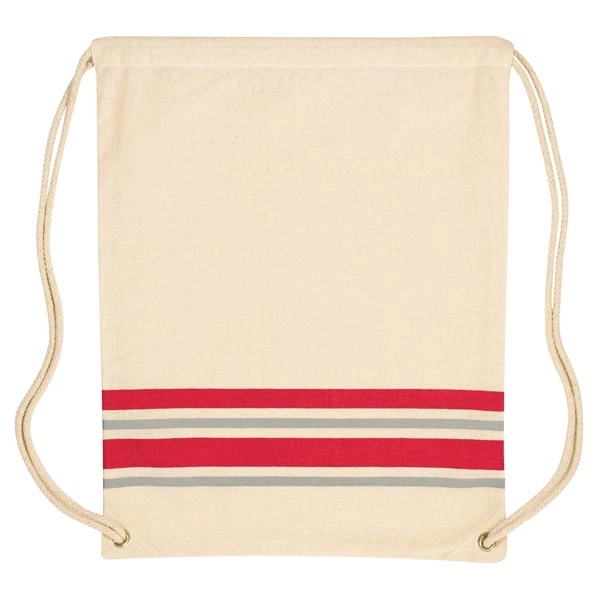 Springtide Cotton Drawstring Backpack - Image 6