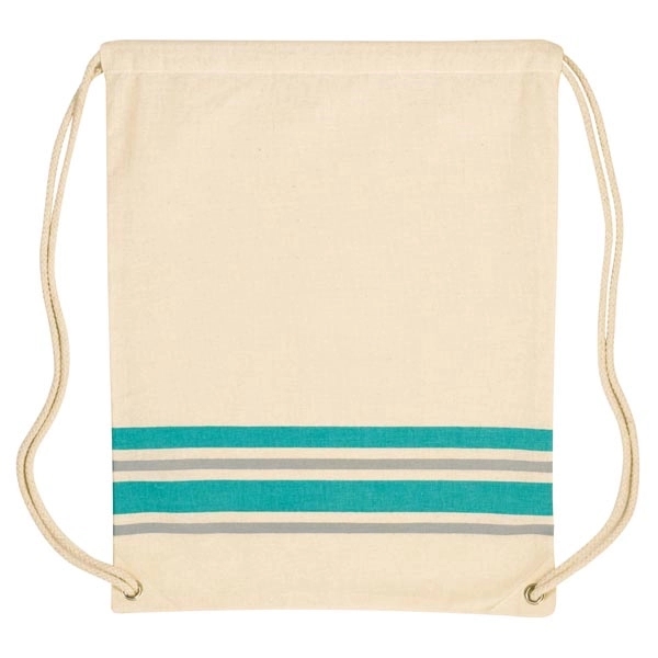 Springtide Cotton Drawstring Backpack - Image 8