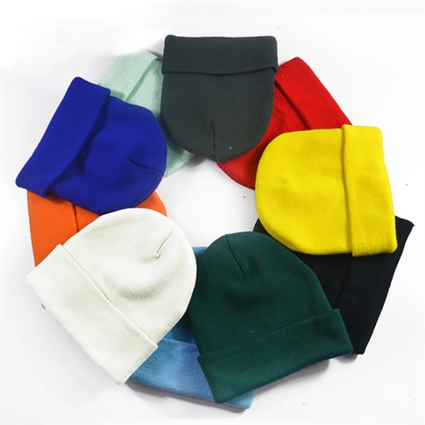 Acrylic Adult Knit Beanie Hat     - Image 1