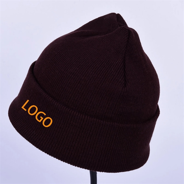 Adult Knit Beanie Hat     - Image 3