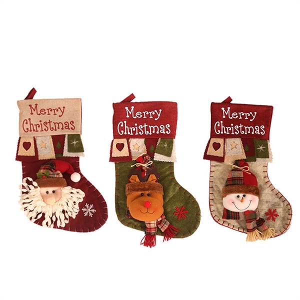 Big Size Christmas Ornaments Stocking Bag  - Image 1