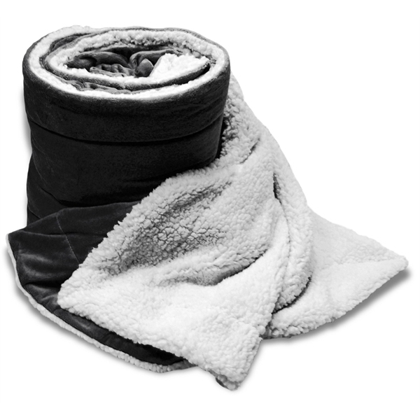Blank Oversized Mink Sherpa Blanket - Image 3