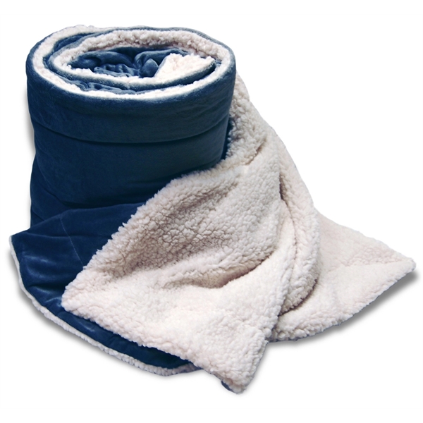Blank Oversized Mink Sherpa Blanket - Image 8