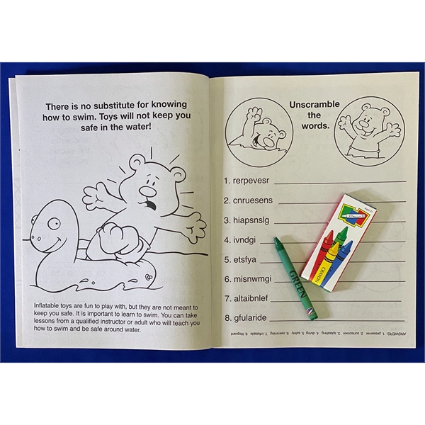 Pool Safety Coloring and Activity Book Fun Pack - Image 3