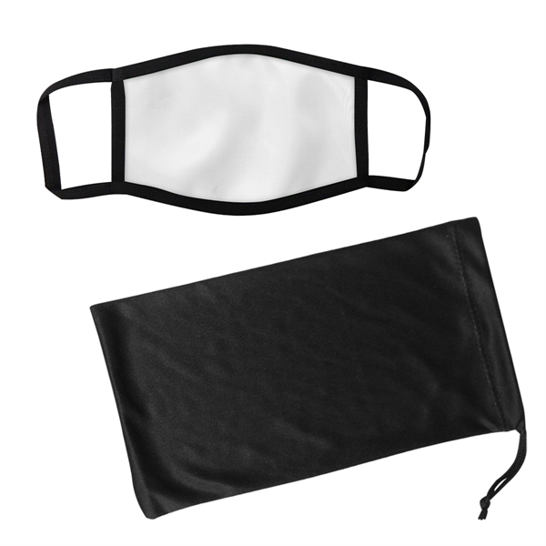 Dye Sublimated 3-Layer Mask & Mask Pouch With Antimicrobi... - Image 2
