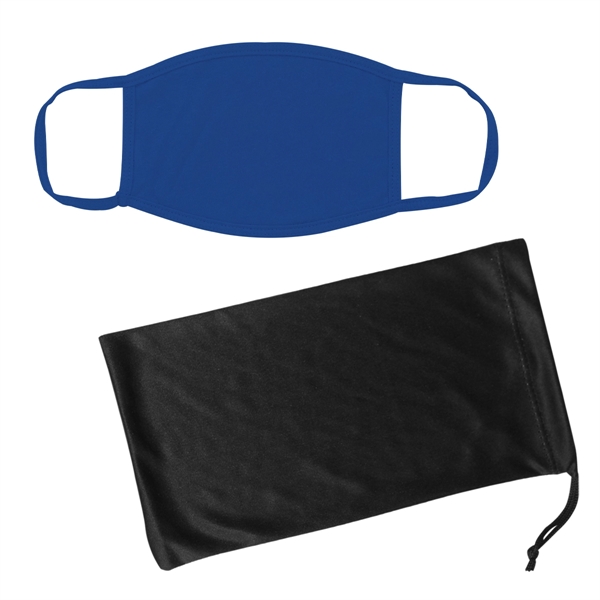 Cotton Reusable Mask & Mask Pouch With Antimicrobial Addi... - Image 2