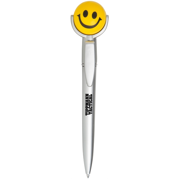 Squeezies® Top Smiley Face Pen - Image 4